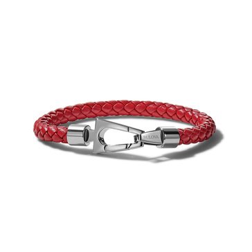 Bulova Braided Leather Bracelet
