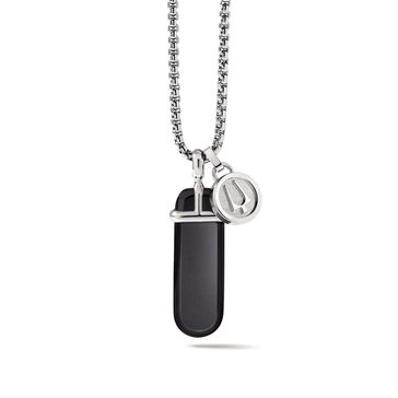 Bulova Onyx Pendant Necklace
