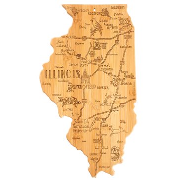 Totally Bamboo Destination Illinois Cutting Board