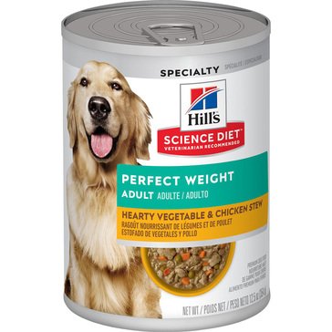 Hill's Science Diet Adult Perfect Weight Vegetable Chicken Stew Wet Dog Food