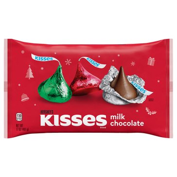 Hershey's Holiday Milk Chocolate Kisses, 17oz