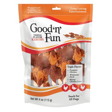 Good N Fun Triple Flavor Kabobs Gourmet Dog Treats
