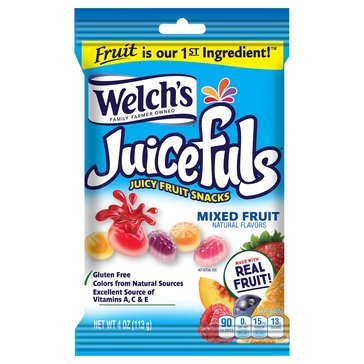 Welch's Juicefuls Mixed Fruit Snacks, 4oz