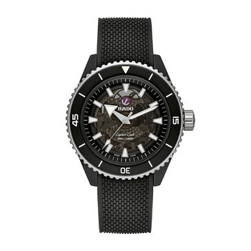 Rado Men's Captain Cook High-Tech Ceramic Rubber Strap Watch