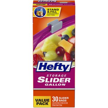 Hefty One Zip Storage Bags Gallon Value