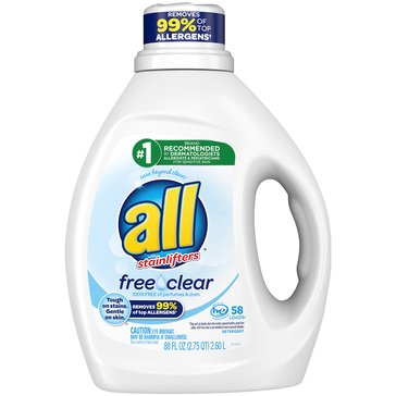 all Stainlifters Free Clear Liquid Laundry Detergent