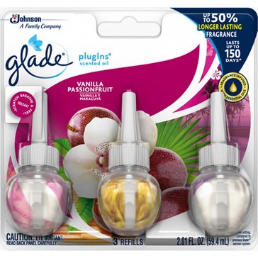 Glade PlugIns Scented Oil Refill, Hawaiian Breeze Vanilla Passion Fruit