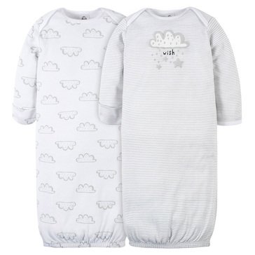 Gerber Baby Animals 2-Pack Gowns