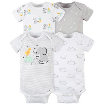 Gerber Baby Animals 4-Pack Onesies