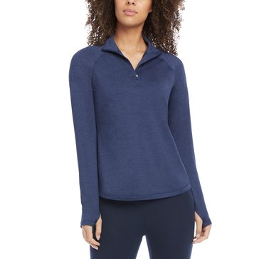 Jockey Women's Brushed Back Jersey Half-Zip Top