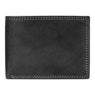 Buxton Men's Credit Card Bifold RFID Wallet