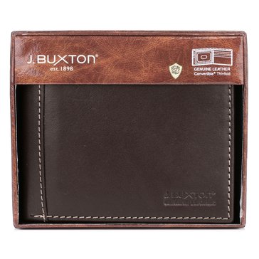 Buxton Men's Sandokan Convertible Thinfold RFID Wallet