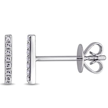 Sofia B. 14K White Gold Diamond Bar Earrings