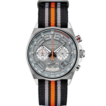 Seiko Essentials Men's Chronograph Nylon Strap Watch