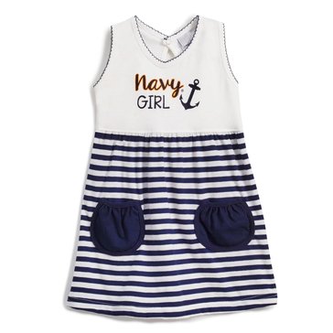 Thirdstreet Toddler Girls' USN Jumper Striped Dress