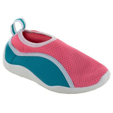 Triple T Toddler Girls Aqua Sock