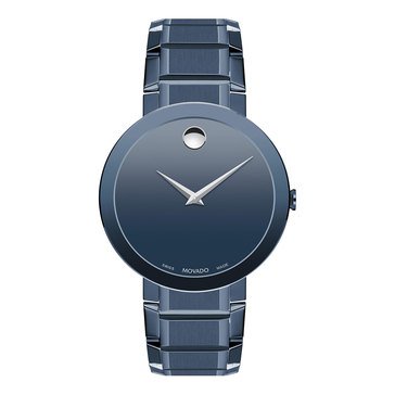 Movado Sapphire Men's Stainless Steel Bracelet Watch
