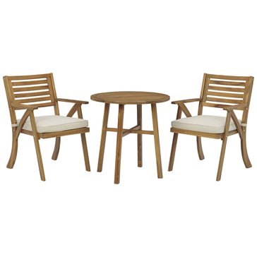 Signature Design by Ashley Vallerie Outdoor Chairs with Table Set, Set of 3