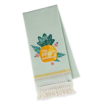 Design Imports Island Breeze Embellished Sweet Palm Kitchen Towels