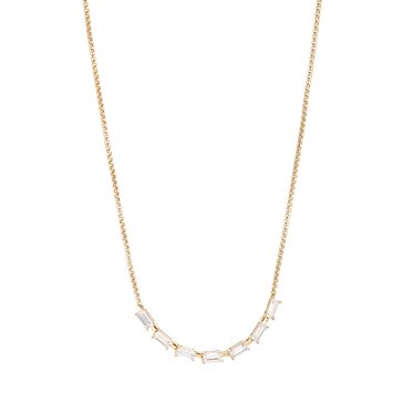 AVA Nadri Cirque Baguette Frontal Necklace