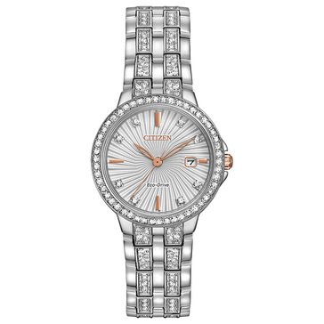 Citizen Womens Silhouette Crystal Bracelet Eco-Drive Watch