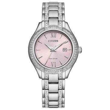 Citizen Womens Silhouette Crystal Bracelet Eco-Drive Watch