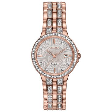 Citizen Womens Silhouette Crystal Bracelet Eco-Drive Watch