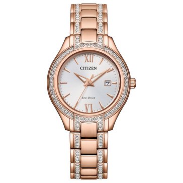 Citizen Womens Silhouette Crystal Bracelet Eco-Drive Watch