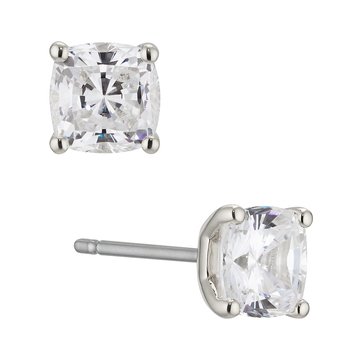 AVA Nadri Modern Love Cubic Zirconia Cushion Cut Stud Earring