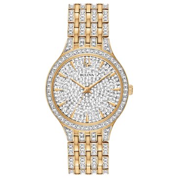 Bulova Quartz Women's Crystal Bracelet Watch
