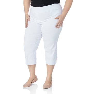 Emaline Womens Tech Stretch Tummy Control Ankle Pant (plus Size