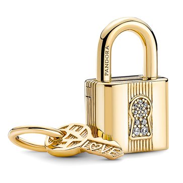 Pandora Padlock and Key Dangle Charm