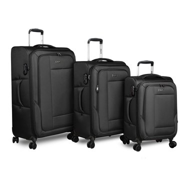 DeJuno Twilight 3PC Soft Side Luggage Set
