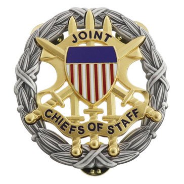 Lapel Pin JOINT CHIEF OF STAFF Oxided Silver