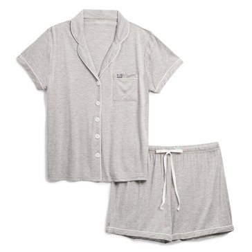 Yarn & Sea Women's 2 Piece Notch Collar & Shorts Set
