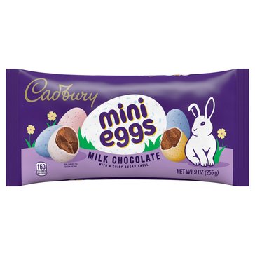 Hershey's Easter Cadbury Milk Chocolate with A Crisp Sugar Shell Mini Eggs, 9oz