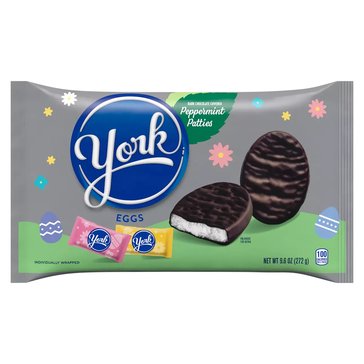 York Easter Dark Chocolate Covered Peppermint Pattie Eggs