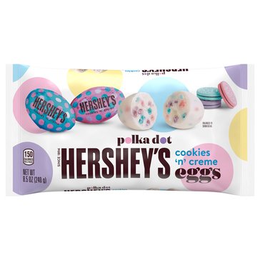 Hershey's Easter Polka Dot Cookies N' Creme Eggs, 8.5oz