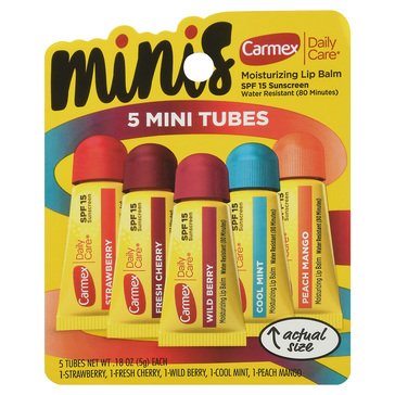 Carmex Daily Care assorted Flavor Mini Squeeze Tube