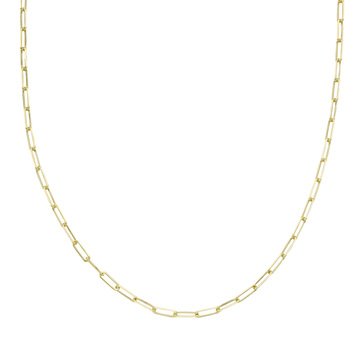 10K Yellow Gold 3MM Paperclip Link Necklace