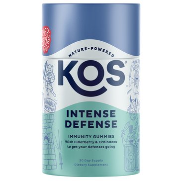 KOS Intense Defense Immune Support Gummies, 30-count
