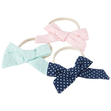 Goldbug Baby Girls' Large Bow Head Wrap, 3-Pack