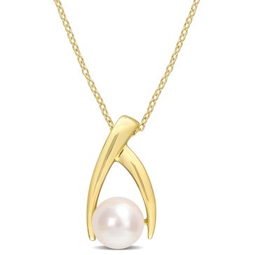 Sofia B. Freshwater Cultured Pearl Geometric Pendant