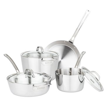 Viking Contemporary 7-Piece Stainless Steel Cookware Set