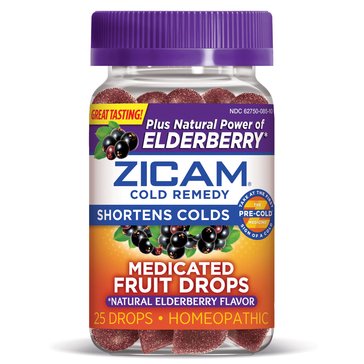 ZICAM with Elderberry Cold Remedy Chew Drops