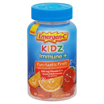 Emergen-C Kidz 9+ Immune & Vitamin C Fruit Gummies, 44-count