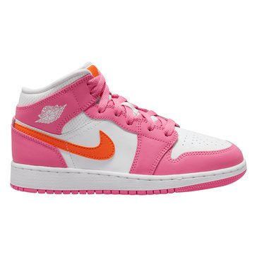 Air Jordan 1 Mid Big Boys' Gas Basketball Shoe