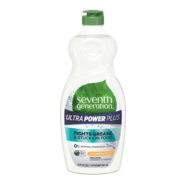Seventh Generation Dish Detergent Ultra Power Plus Fresh Scent
