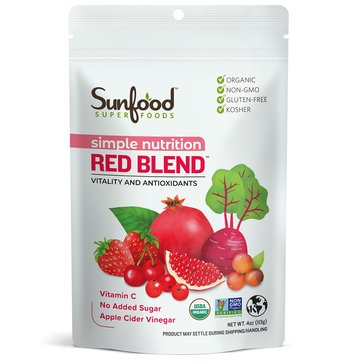 Sunfood Superfoods Simple Nutrition & Energizing Red Organic Blend Powder, 28-servings