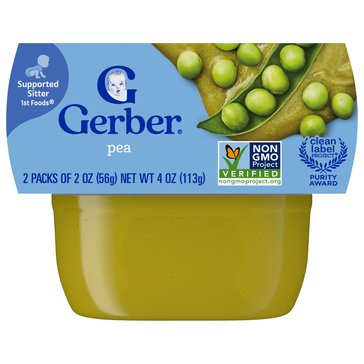 Gerber 1st Foods - Pea - 2 Pack, 4oz